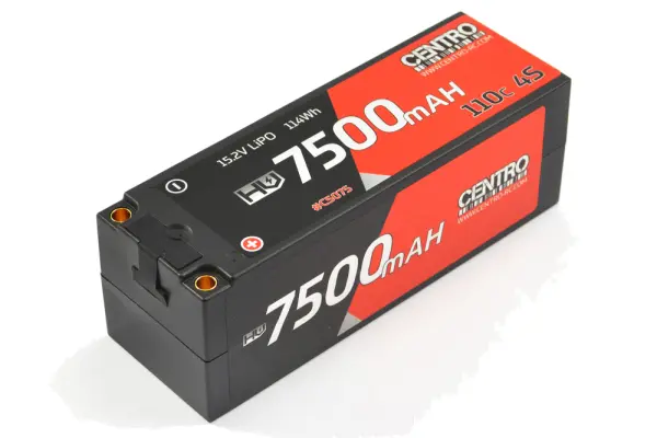 Centro HV 4S 7500mAh 15.2 110C Hardcase Lipo Battery 5.0mm &mdash; image 2 of 5