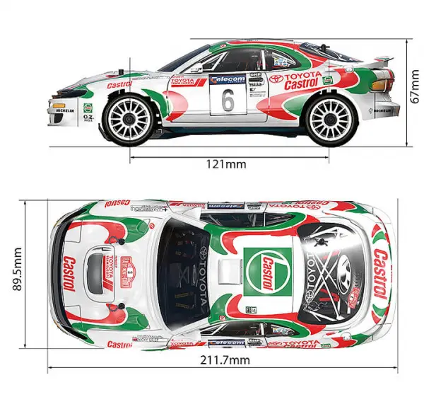 Carisma GT24 2.0 Toyota Celica GT-4 Brushed Edition 1:24 RTR &mdash; image 15 of 15