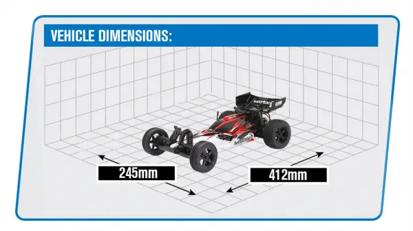 CEN Racing Matrix E 1:10 2WD Buggy RTR - Red &mdash; image 16 of 18