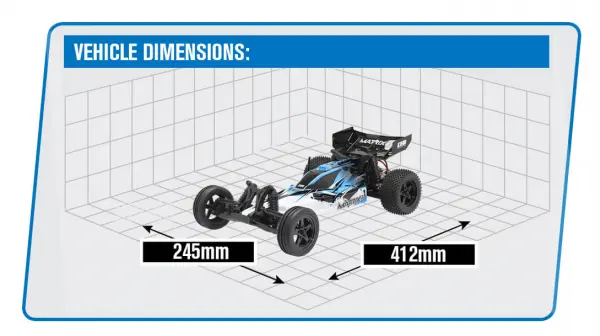 CEN Racing Matrix E 1:10 2WD Buggy RTR - Blue &mdash; image 18 of 18