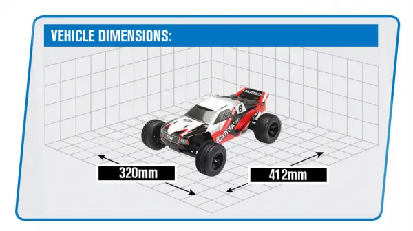 CEN Racing Matrix E 1:10 2WD Stadium Truck RTR - Red &mdash; image 16 of 16