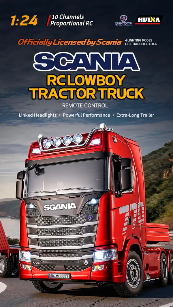 HuiNa 1:24 Scania 770S RC Truck + Trailer Set RTR — image 5 of 7