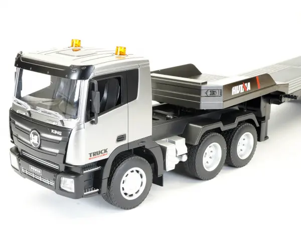 HuiNa 1:24 9ch RC Truck and Platform Trailer — image 6 of 18
