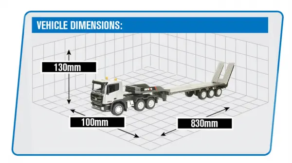 HuiNa 1:24 9ch RC Truck and Platform Trailer — image 18 of 18