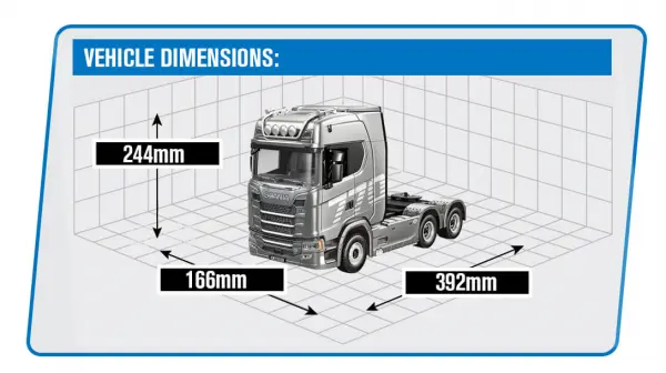 HuiNa Scania 770S RC Haulage Truck RTR - Silver — image 5 of 8