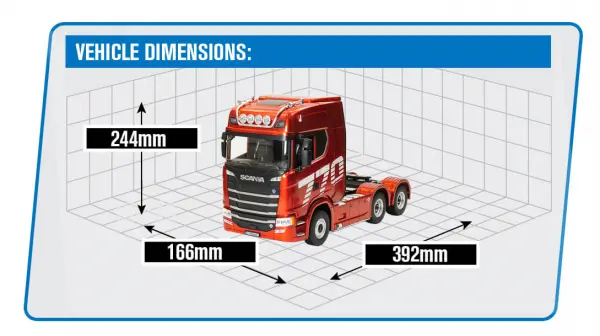 HuiNa Scania 770S RC Haulage Truck RTR - Red — image 4 of 15