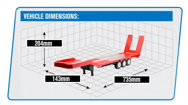 HuiNa RC Haulage Flatbed Trailer - Red — image 7 of 7