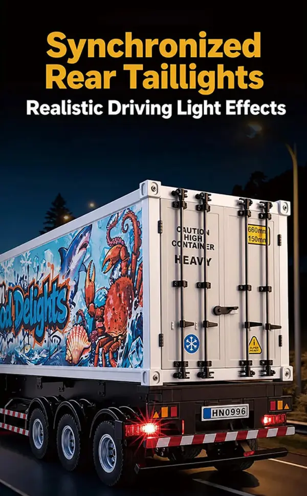 HuiNa Container Trailer For 1501 Scania Cabs — image 3 of 14