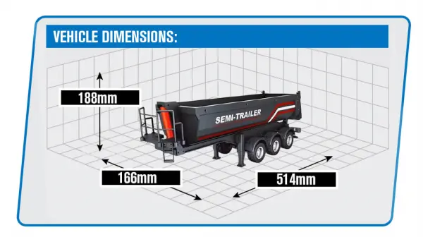 HuiNa Black Truck Trailer For 1501 Scania Cabs — image 8 of 8