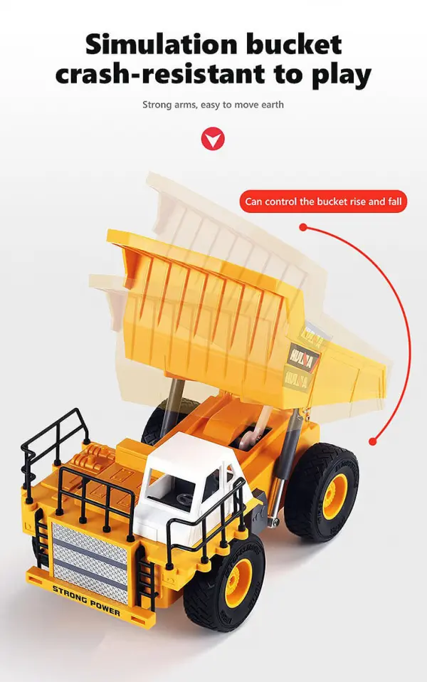 HuiNa 1:24 RC Dump Truck — image 4 of 20