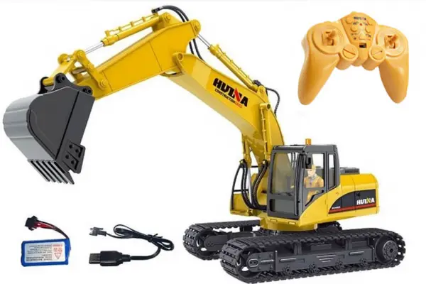 HuiNa 1:14 Scale RC Excavator With Die Cast Bucket &mdash; image 4 of 16
