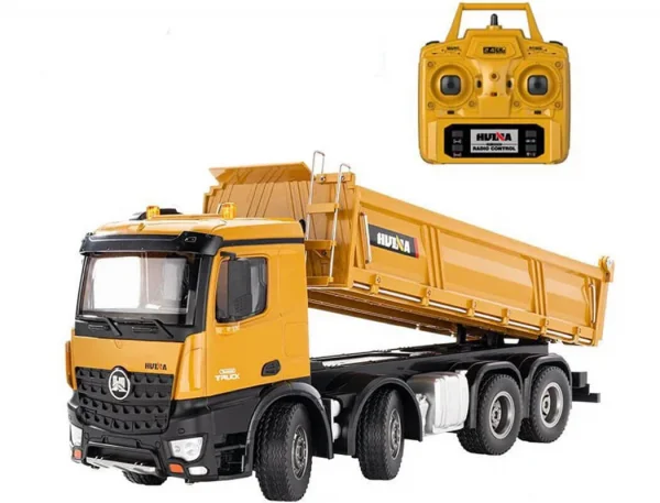 HuiNa Tipper Dump Truck 8 Wheeler With Die Cast Metal Parts