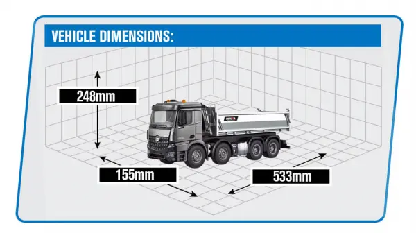 HuiNa RC Pro Tipper Dumper Truck — image 3 of 3