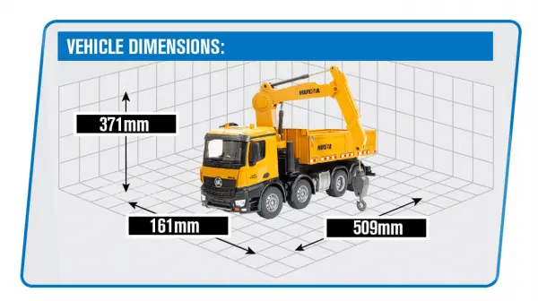 HuiNa 1:14 RC Timber Grab 8 Wheeler Dump Truck — image 18 of 18