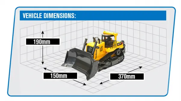 HuiNa 1:16 11Ch Heavy Bulldozer — image 16 of 16