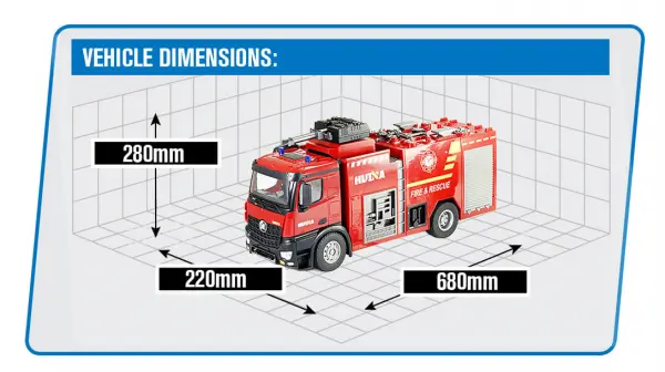 HuiNa 1:14 Fire Truck With Hose &mdash; image 20 of 20