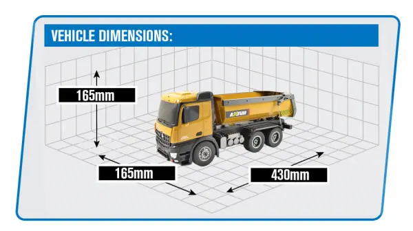 HuiNa Tipper/Dump Truck - 10 Channel — image 20 of 20