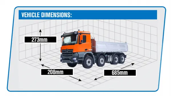 HuiNa K5701 1:14 Kabolite 8x8 Dump Truck — image 15 of 15