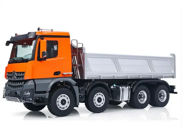 HuiNa Kabolite 1:14 Dump Truck 8X8 With Metal Tipper RTR - Orange — image 5 of 5