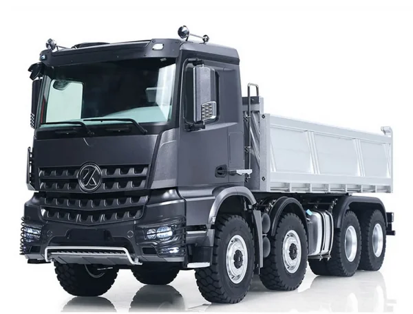 HuiNa Kabolite 1:14 Dump Truck 8X8 With Metal Tipper RTR - Silver — image 1 of 6