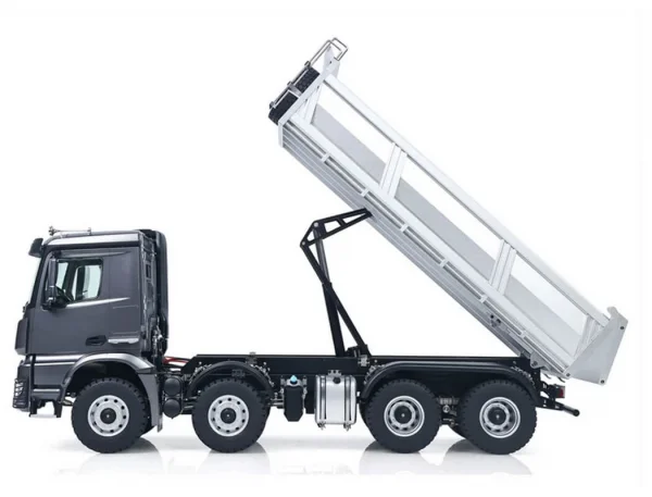 HuiNa Kabolite 1:14 Dump Truck 8X8 With Metal Tipper RTR - Silver — image 4 of 6