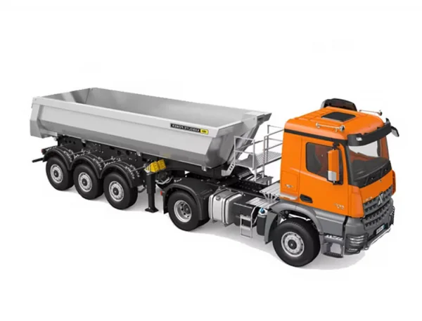 HuiNa Kabolite 1:14 3 Axle 4X4 Trailer + Truck RTR Orange &mdash; image 2 of 2