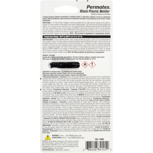 Devcon Black Plastic Weld (25ml Syringe)