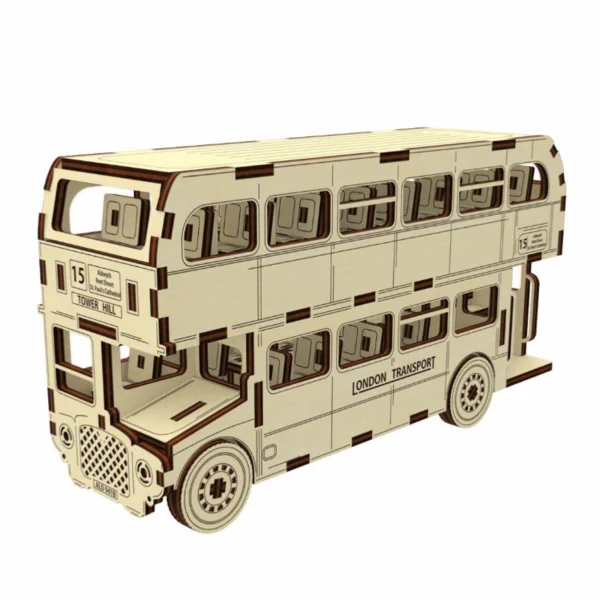 DPR London Bus Wooden Assembly Kit