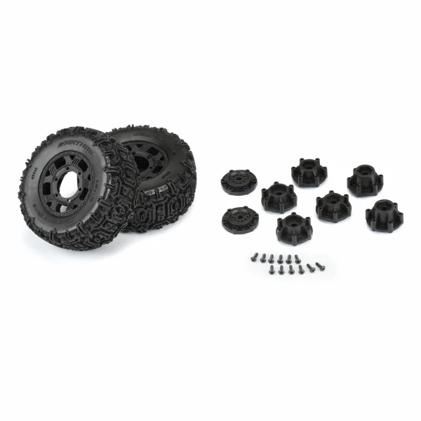 Warthog SC 2.2 /3.0 Off-Road Tires Mounted on Ripper Black