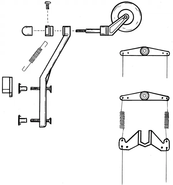 Dubro DB957 Semi-Scale Tail Wheel (60-120 Size) &mdash; image 6 of 6