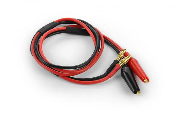 Hudy Cable 600mm With 4mm Banana Plugs + Crocodile Clips