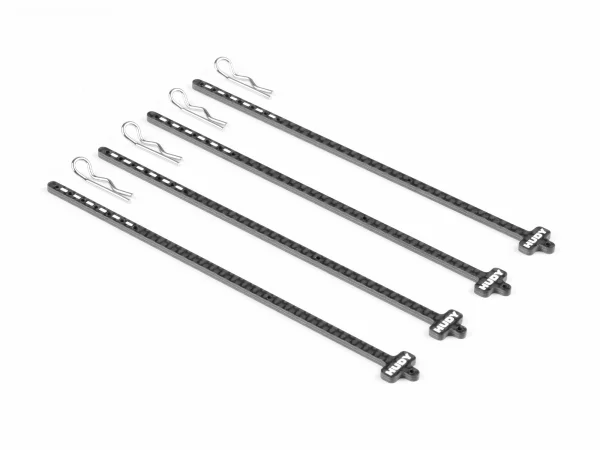 Hudy Carbon Tire Stick 1:10 On-Road And Off-Road Wheels With 4mm Mounting Hole (4) — image 1 of 3