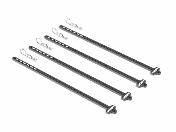 Hudy Carbon Tire Stick 1:10 On-Road And Off-Road Wheels With 5mm Mounting Hole (4) — image 1 of 3