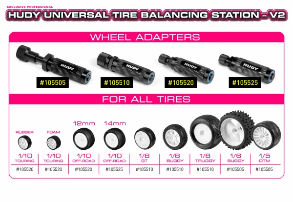 Hudy Wheel Adapter For 1:8 Off-Road Cars, Truggy + Rally Game — image 7 of 7