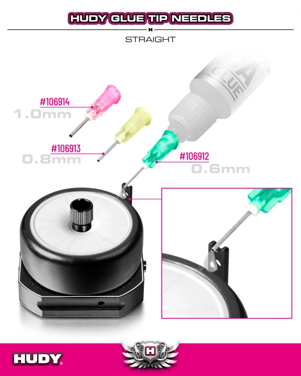 Hudy Glue Tip Needle 0.8mm - Straight (10) — image 3 of 3