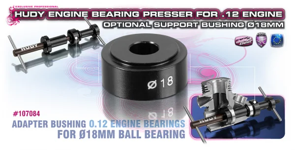 Hudy Support Bushing O18 For .12 Engine