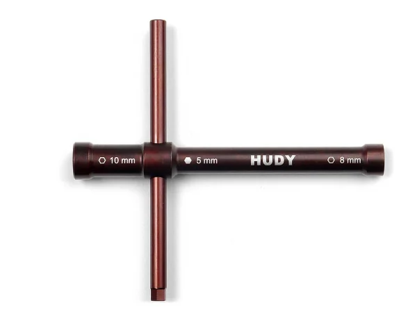 Hudy Glow Plug / Clutch Multi Wrench (5mm, 8mm + 10mm)