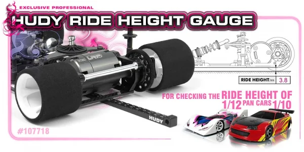 Hudy Ride Height Gauge - 1:10 + 1:12 Pan Cars