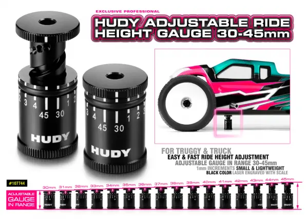Hudy Adjustable Ride Height Gauge 30-45mm — image 3 of 4