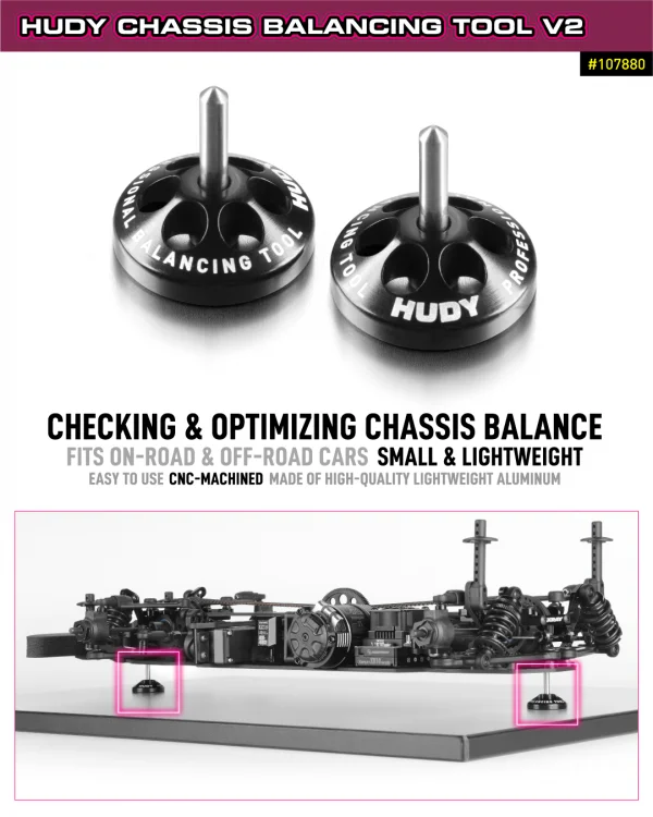 Hudy Chassis Balancing Simple Tool (2 Pcs.) — image 6 of 6