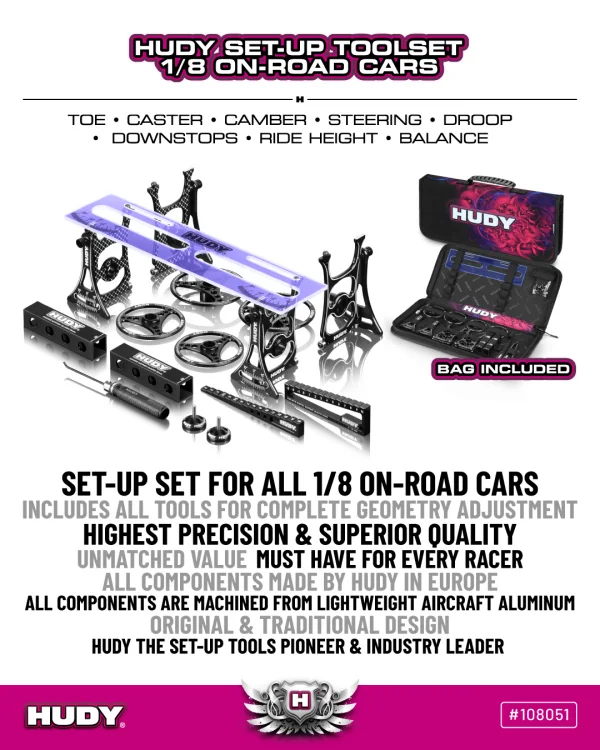 Hudy Set-Up Toolset 1:8 On-Road Cars — image 1 of 5