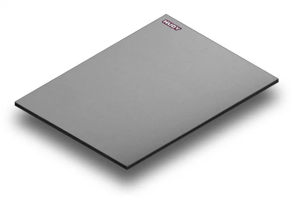 Hudy Flat Set Up Board For 1:8 Off-Road + GT - Silver Grey — image 1 of 2