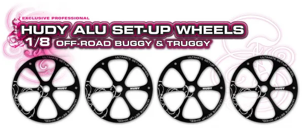 Hudy Alloy Set Up Wheels for 1:8 Off Road