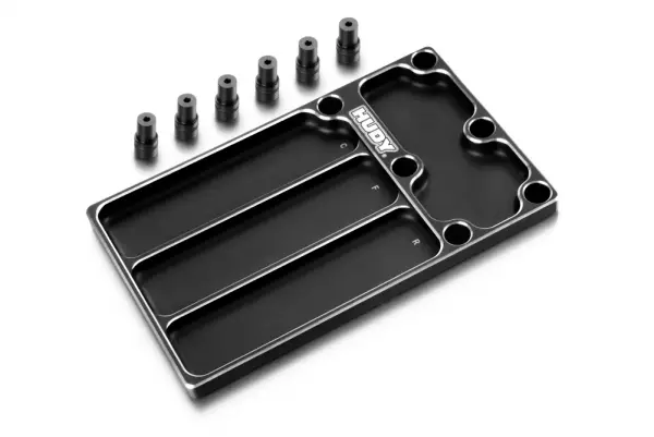 Hudy Aluminium Tray For 1:8 Off-Road Diff Assembly — image 1 of 2