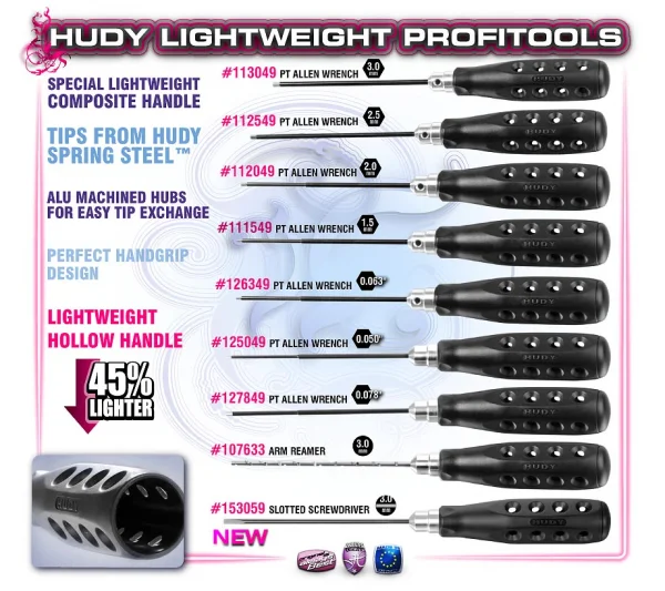 Hudy Profitools Slotted Screwdriver - 3.0mm X 150mm