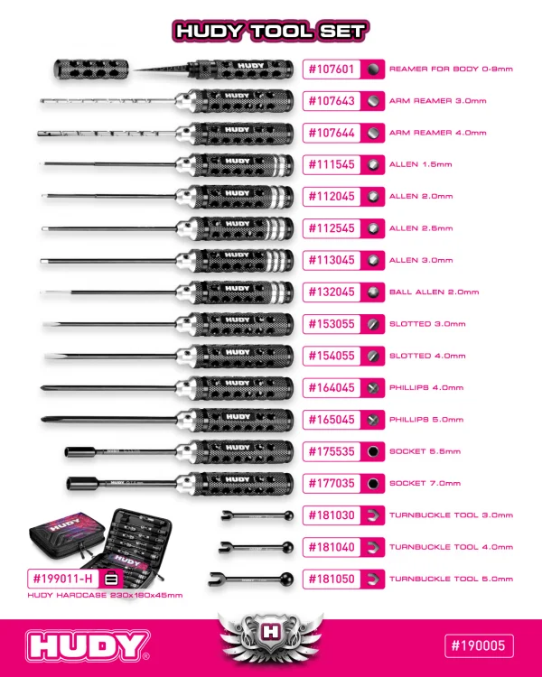 Hudy Limited Edition Tool Set with Carry Bag — image 9 of 9