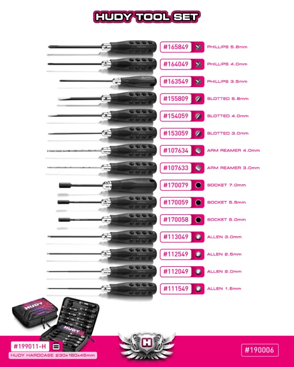 Hudy Profitool Set Of 15 Tools + Carrying Bag - For All Cars — image 6 of 6