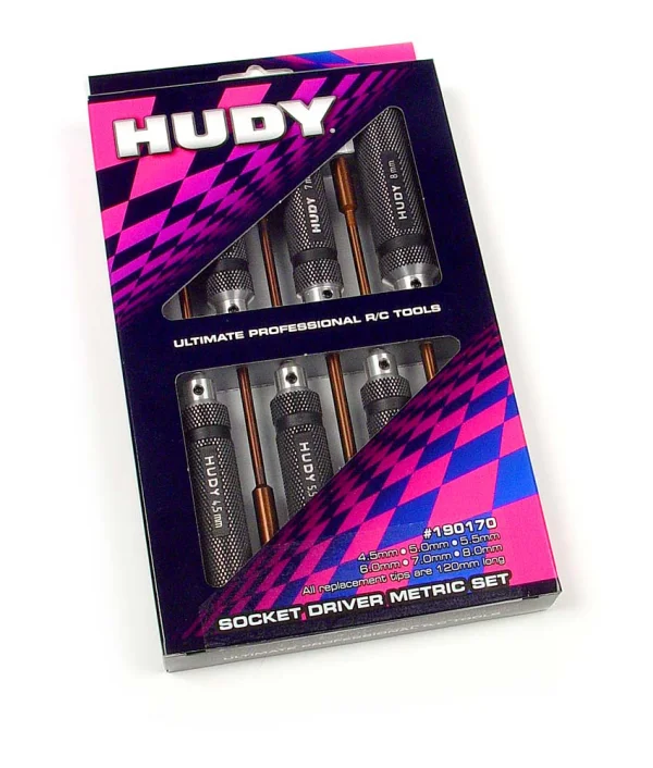 Hudy Metric Socket Driver Set - 6 Piece