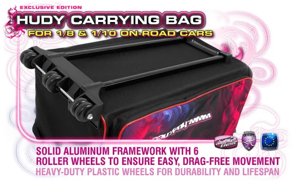 Hudy 1:10 & 1:8 Carry Bag with Tool Bag - Exclusive Edition