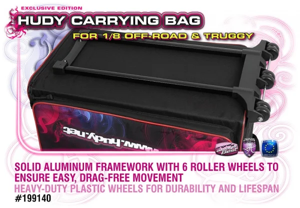 Hudy 1:8 Buggy/Truggy Carry Bag with Tool Bag - Exclusive Edition